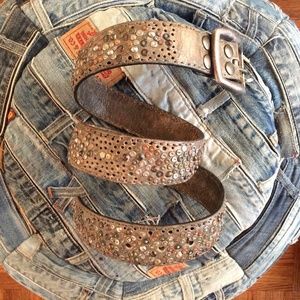 Studded  Leather Belt